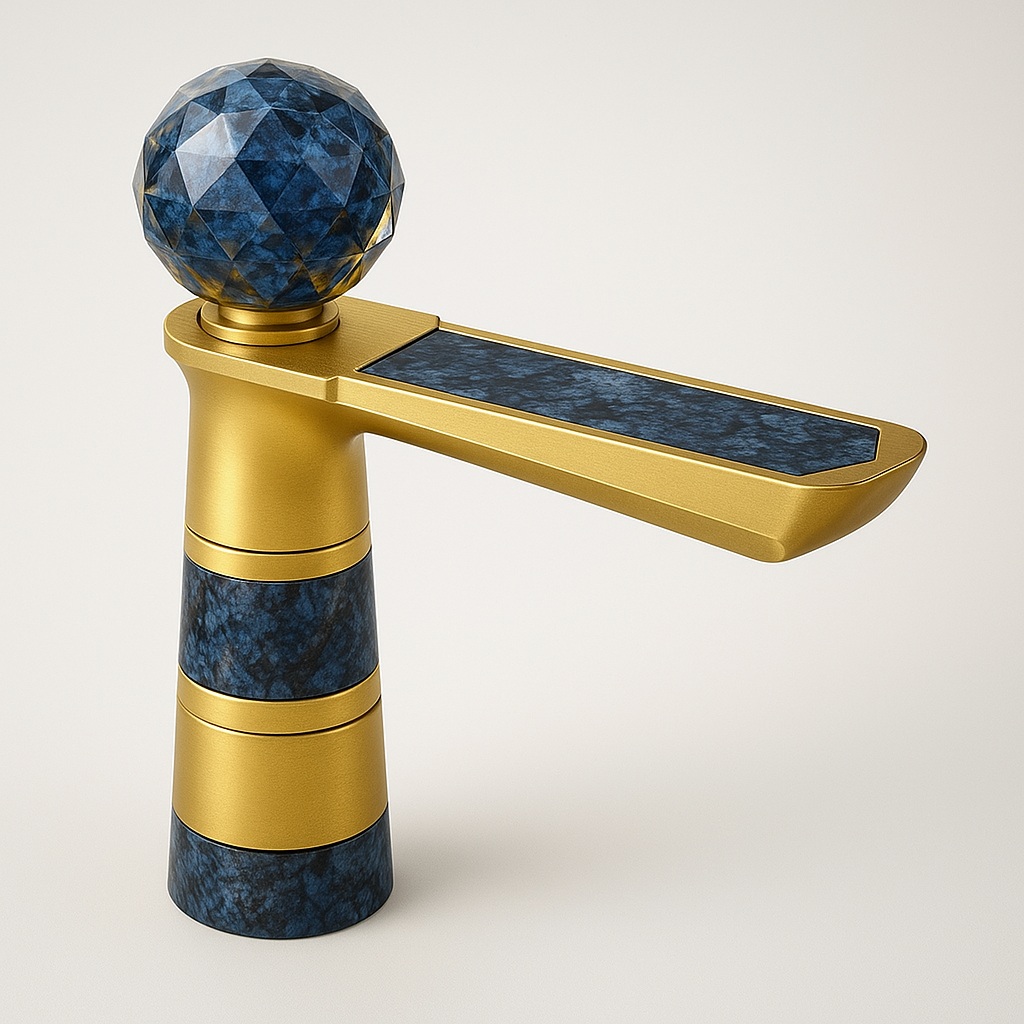 Touchless faucet with safety-focused satin metal finish